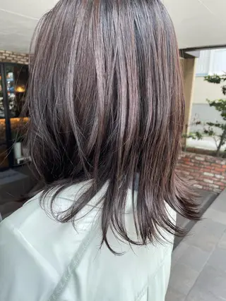 カラー ショート 顔周りレイヤー/マオのヘアスタイル