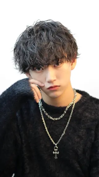 ショート パーマ メンズ 【メンズサロン】 BLUCK 横浜のヘアスタイル