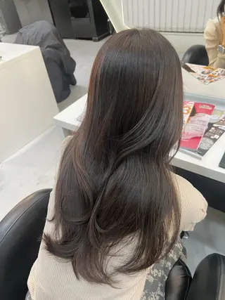 ロング 韓国風顔まわり/ベー ジュ/マツエク♡美咲のマツエク・マツパデザイン