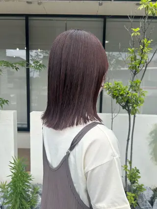 ミディアム 浅井 茉名のヘアスタイル