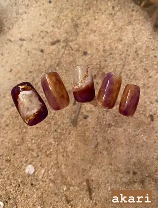 ネイル Amber21.所属・Nagahama Akariのネイルデザイン