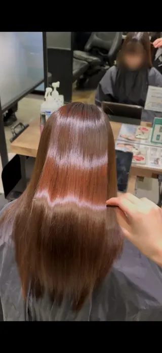セミロング 大浦 姫奈のヘアスタイル