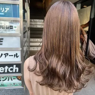 ロング カラー ヘアアレンジ 透け上品ハイトーン 職人ゆうと🤍のヘアスタイル