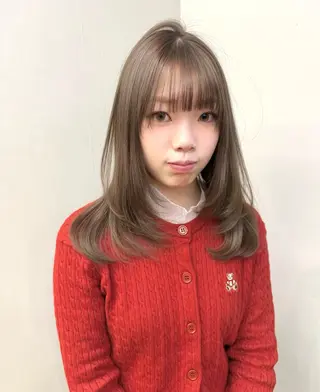 セミロング カラー カラー特化/ブリーチ 梅田中崎町/あかりのヘアスタイル