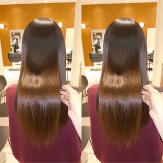 セミロング 酸性ストレート/ ちさとのヘアスタイル