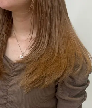 セミロング yu-kiハイトーン /ブリーチ無しカラーのヘアスタイル