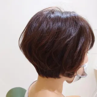 ショート カラー パーマ こせき えみのヘアスタイル