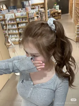 カラー 透ける透明感カラー 🎀anju/渋谷のヘアスタイル