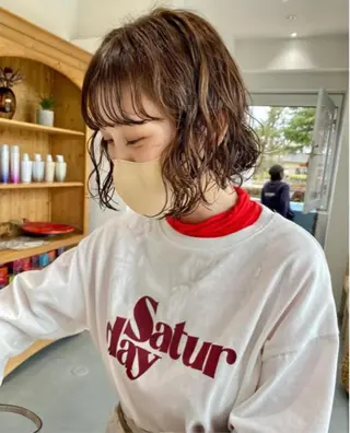 ショート パーマ ROCCOeast Rukaのヘアスタイル