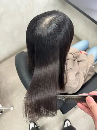 ロング XYZ所属・縮毛矯正/髪質改善 韓国風/MIKIYAのヘアスタイル