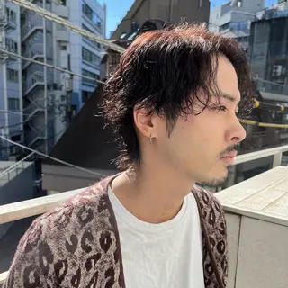 ショート カラー パーマ ヘアアレンジ メンズ 💎髪質改善特化💎 RUITOのヘアスタイル