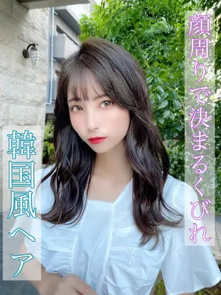 ミディアム カラー Puamelia 名古屋所属・韓国風ヘア✻透明感 カラー✻yukaのヘアスタイル