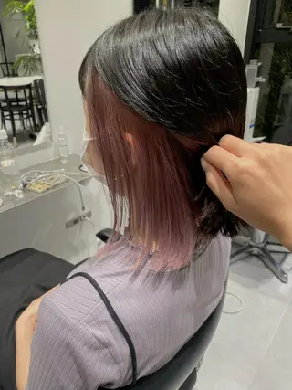 ショート カラー ヘアアレンジ stylist/蛯谷 珠里のヘアスタイル