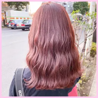 セミロング SHIN/レイヤー カット×クロスパーマのヘアスタイル