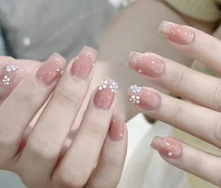 ネイル By moonネイル 🌷ワンホン/韓国風のネイルデザイン