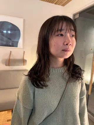 セミロング カラー casi所属・メンズパーマ／ボブ 星本広海のヘアスタイル