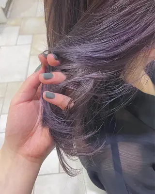 セミロング カラー Of　HAIR所属・外山 なつ美のヘアスタイル