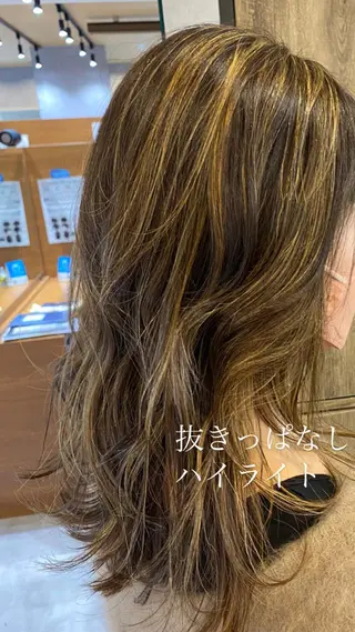 ロング カラー HARUKIMINATO横浜所属・デザインカラー モデル募集🌈のヘアスタイル