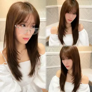 ロング 美髪縮毛矯正🤍 髪質改善/Shinaのヘアスタイル