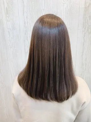 セミロング パーマ ヘアアレンジ HUENEST アカデミーサロンのヘアスタイル