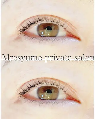 マツエク・マツパ Mresyume MAYUのマツエク・マツパデザイン