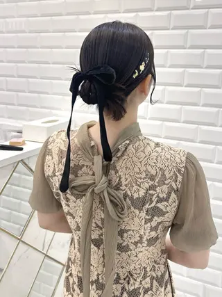 ミディアム ヘアアレンジ 天野 優希のヘアスタイル