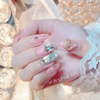 ネイル 23時まで❤︎韓国、 ワンホンネイルのネイルデザイン