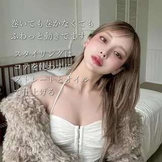 ロング カラー 山崎/ボブ縮毛矯正 レイヤー髪質改善のヘアスタイル