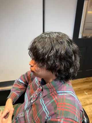 セミロング パーマ メンズ Hair Salon ZAC所属・糸山 大輔のヘアスタイル