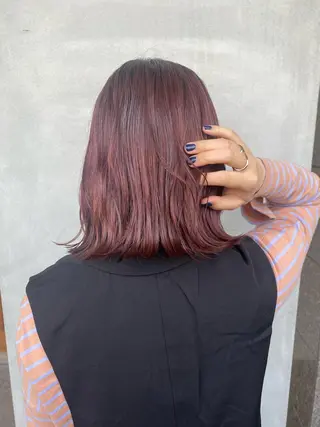 ミディアム カラー LiLL by glad所属・田中 杏奈のヘアスタイル