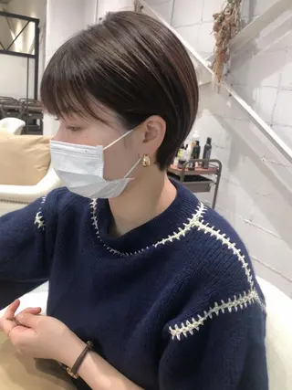 ショート ショート/ボブ 似合わせ/中原のヘアスタイル