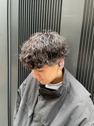 メンズ メンズ縮毛矯正 ブリーチカラー/まやのヘアスタイル