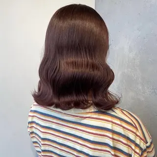 ミディアム カラー nu所属・nu ✧︎*。のヘアスタイル