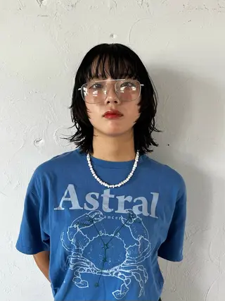 ショート レイヤーカット/カラ ー/U24/河野凜のヘアスタイル