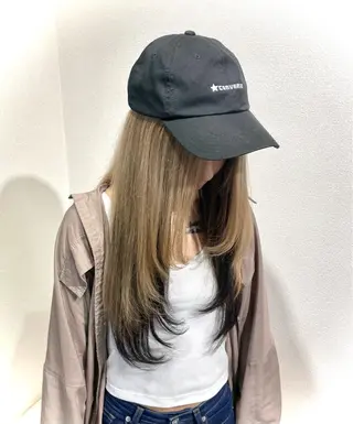 ロング アンククロス横浜関内店所属・ブリーチカラーカット /miinaのヘアスタイル