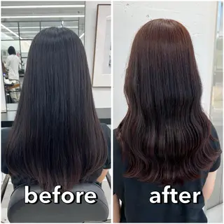 セミロング カラー あすか JILLSTUDIOのヘアスタイル