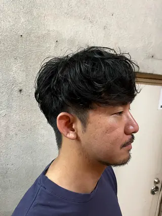 ショート パーマ メンズ 🏆メンズヘア特化 🥇代表りんぺーのヘアスタイル