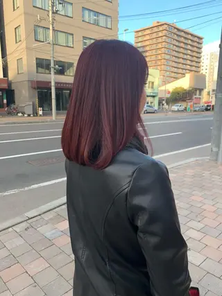 セミロング カラー hair salonyuri所属・ヘアサロン ユリのヘアスタイル