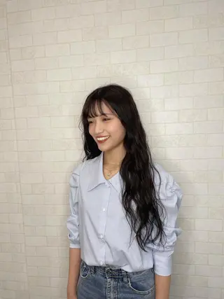 ロング 松本平太郎美容室大宮店所属・もりたみかこ 美容師お休み中のヘアスタイル