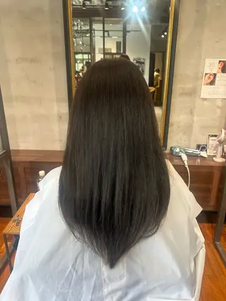 ロング Leverage広尾所属・透明感カラー/ ぷるぷる髪質改善💖のヘアスタイル