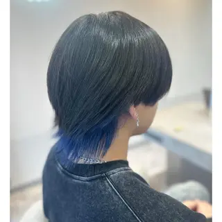 ショート メンズ 🖤kana/艶髪/ 韓国風暗髪カラー🖤のヘアスタイル