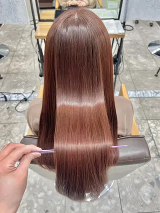 ロング 髪質改善縮毛矯正 指名No.1👑のヘアスタイル
