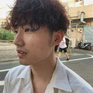 ショート パーマ パーマ/透明感カラー /ボブ/吉田一生のヘアスタイル