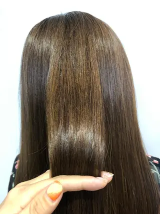 ロング カラー 青野 文香のヘアスタイル