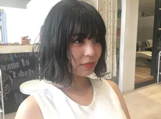 ミディアム カラー nakahara madokaのヘアスタイル