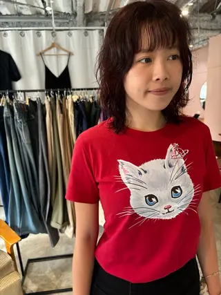 ミディアム カラー パーマ Hayashi Shioriのヘアスタイル