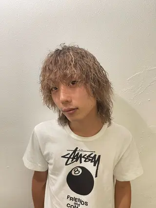 パーマ メンズ メンズカット パーマ[佐橋]のヘアスタイル