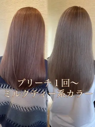 ロング 透明感カラー/ レイヤー/箕浦 稜真のヘアスタイル