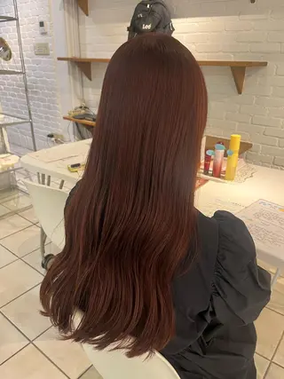 ロング カラー vancouncil春日井所属・山岡 春のヘアスタイル