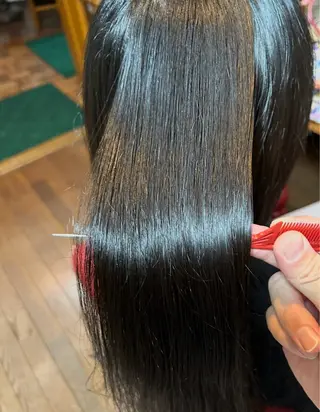 ロング 🇯🇵WBC頑張れ サユリ美容室💎のヘアスタイル